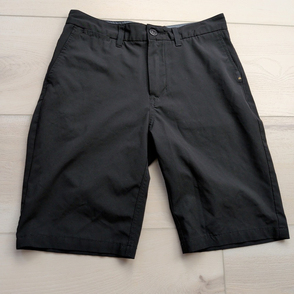 Quiksilver Amphibian Hybrid Shorts Mens 28 Black 4-Way Stretch 10" Casual Swim